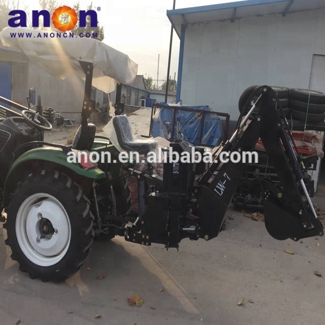 ANON backhoe attachment compact tractor High efficiency towable backhoe with 4 hydraulic cylinder for ATV