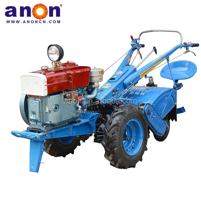 ANON mini farm tractor 15 hp 2 Wheel Paddy used  farming tractors and tractor plows for sale