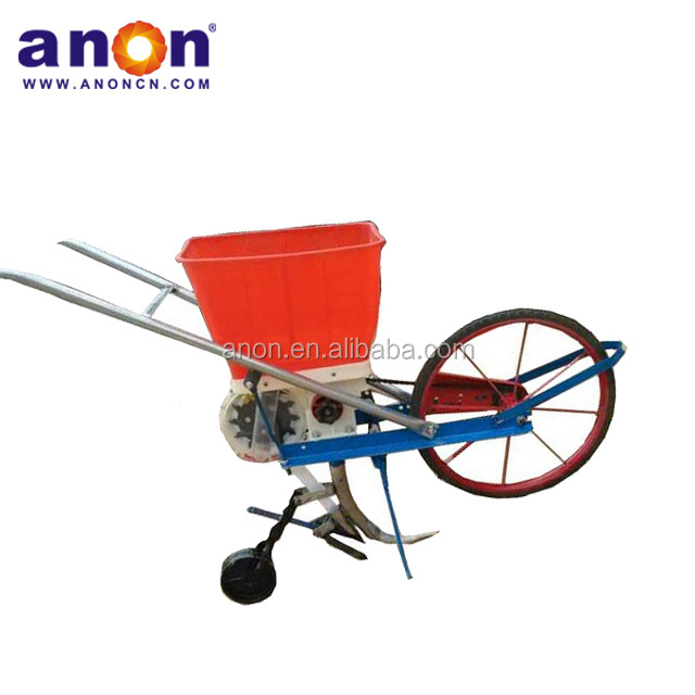 Anon one row seed planter single row corn seeder planting machine hand push grain small seed planter manual seed planter