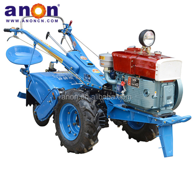 ANON mini farm tractor 15 hp 2 Wheel Paddy used  farming tractors and tractor plows for sale