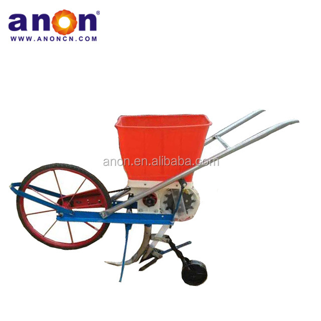 Anon one row seed planter single row corn seeder planting machine hand push grain small seed planter manual seed planter