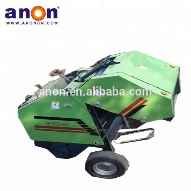 ANON Agriculture Grass Straw manual Hay Baler Machine Mini Round Baler