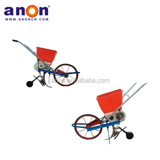 Anon one row seed planter single row corn seeder planting machine hand push grain small seed planter manual seed planter