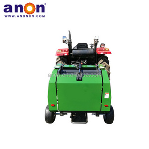 ANON self-propelled  mini round hay baler double chamber baler pine straw baler for sale