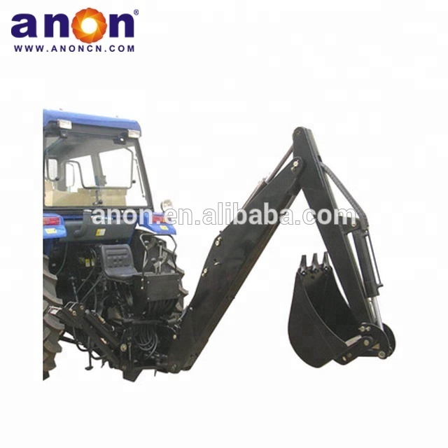 ANON backhoe attachment compact tractor High efficiency towable backhoe with 4 hydraulic cylinder for ATV