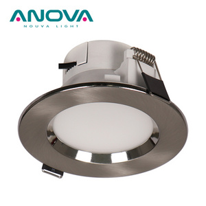 9W ultra slim round IP44 magnetic cover dimmable ceiling recessed led SMD downlight