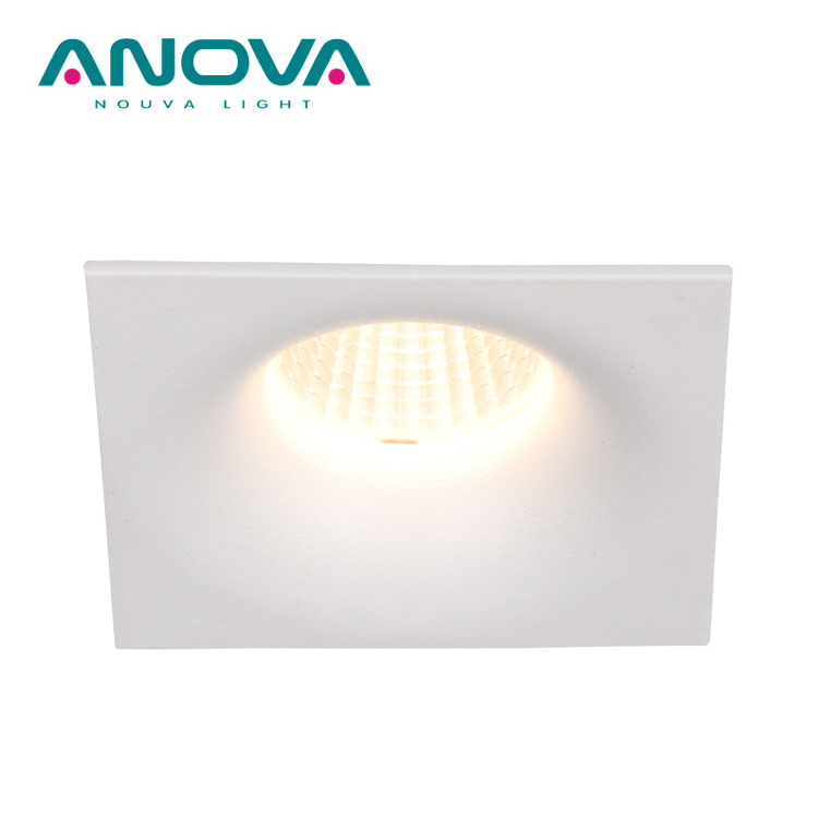 Aluminum Alloy Square Downlight Housing GU10 Spot Light Fixture Recessed LED Down Light Fitting