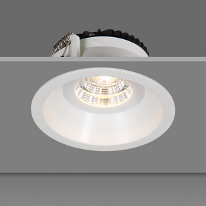 7W sand white aluminum fixed anti-glare LED recessed downlight spot light