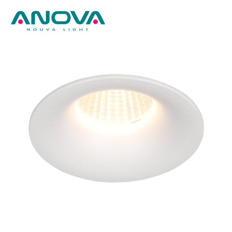 Hole 75mm 35W recessed round downlight Fixture trim anti glare replace gu10 lamp led spot light frame