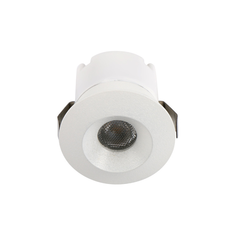 IP44 fixed aluminum Downlight ultra thin display case light 1w Indoor Recessed Mini LED Spot Light