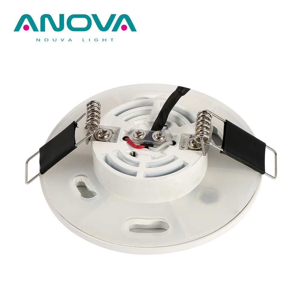 17mm Ultra thin Cabinet light replaced front ring hole 50mm 2700K IP44 recessed cob led downlight