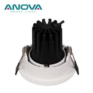 Hole 75mm 35W recessed round downlight Fixture trim anti glare replace gu10 lamp led spot light frame