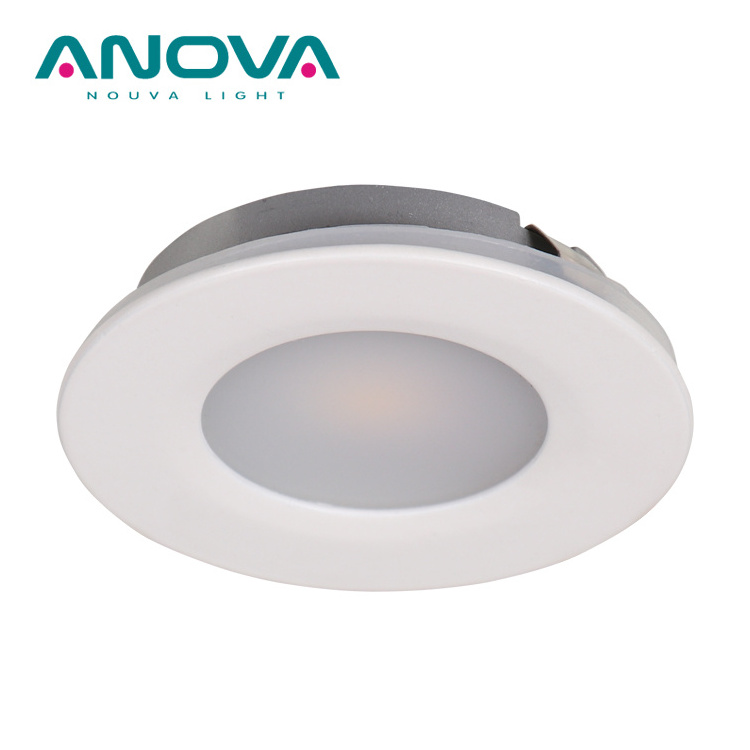 Super Slim shelf led downlight mini Aluminum Concave Bezel 3.4W Under Cabinet Light recess Puck Light