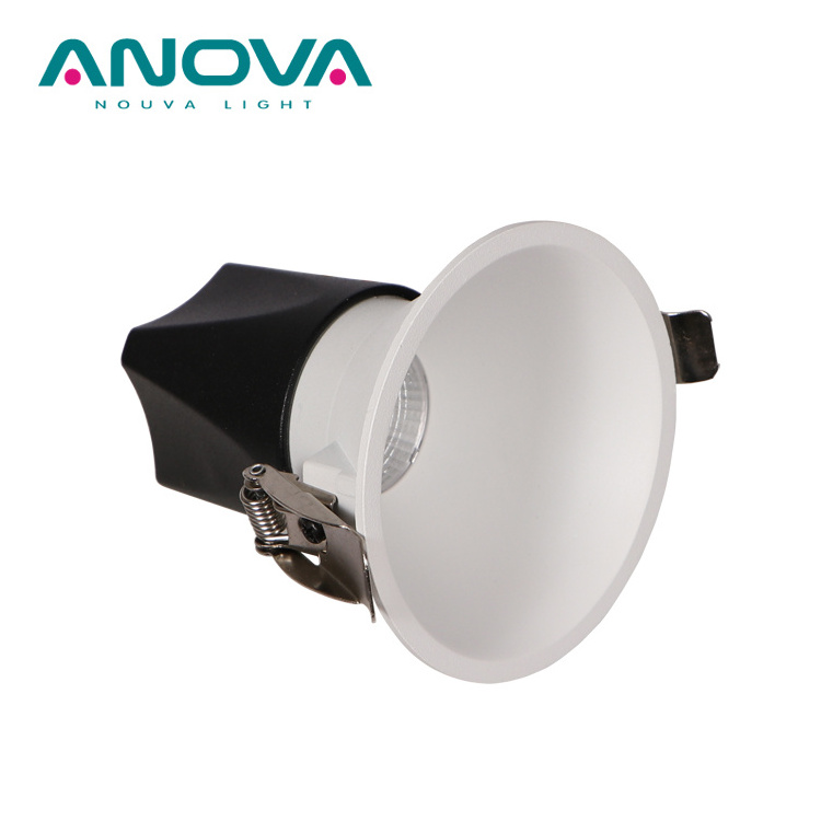 Anti-glare IP20 UGR 19 Recessed Aluminum Fixed Directional 9W Downlight dimmable Light COB Spot Light