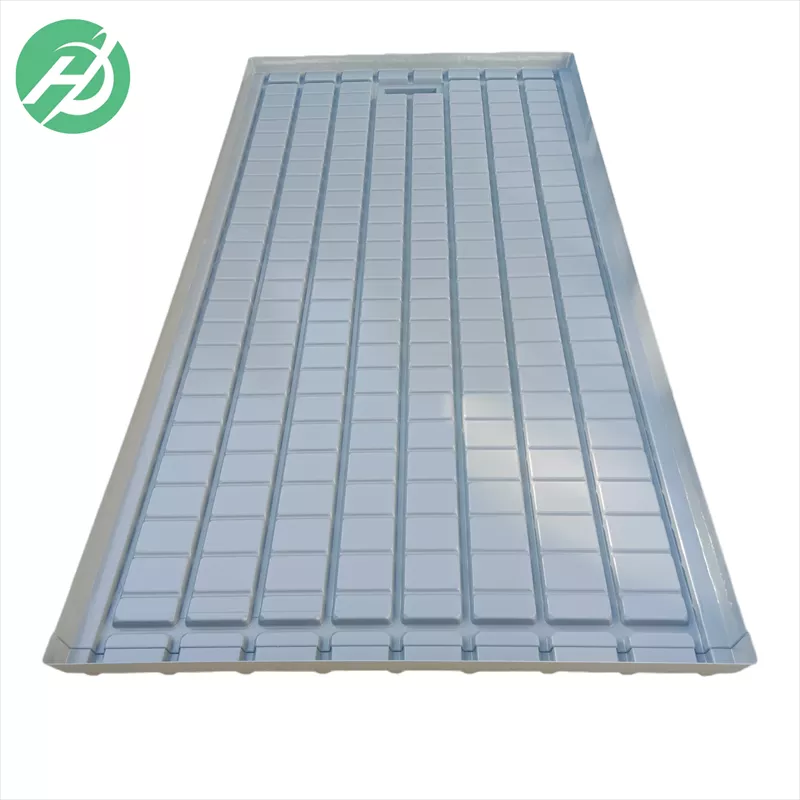 Custom 2x4 4x4 4x8 5x5 greenhouse hydroponic growing tray  ABS plastic flood tray  for agricultural