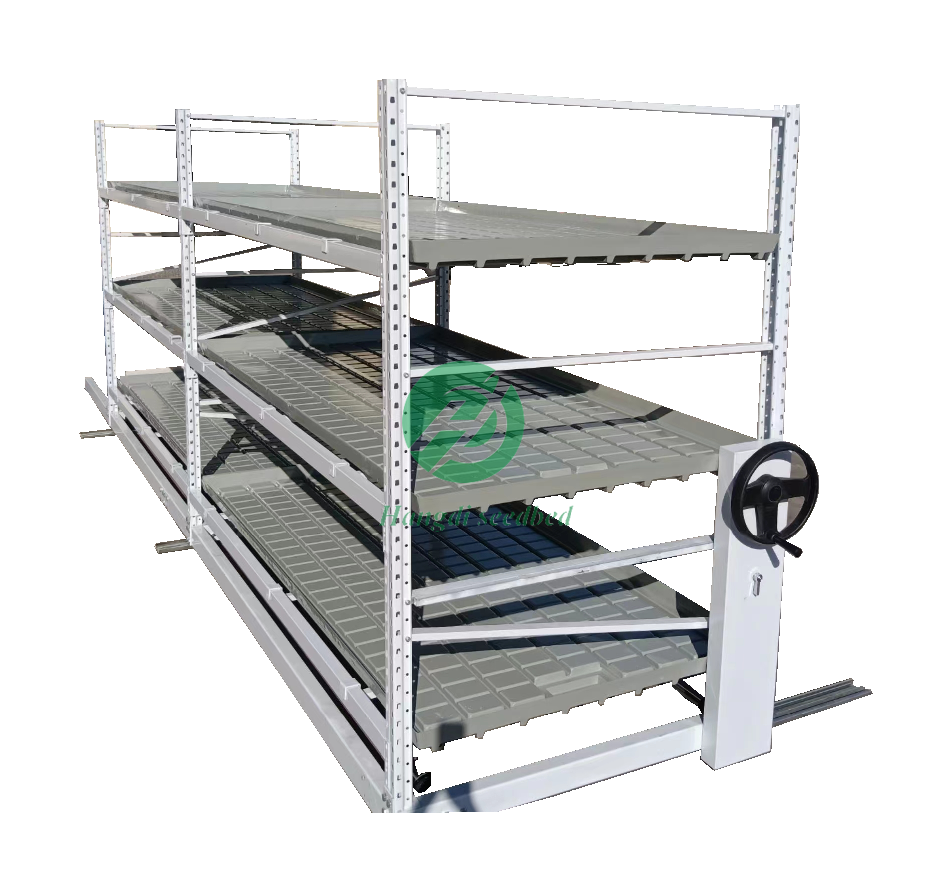 agriculture greenhouse hydroponic rolling bench 4x8 flood trays grow tables ebb and flow system flow Multi Layer Growing Seedbed