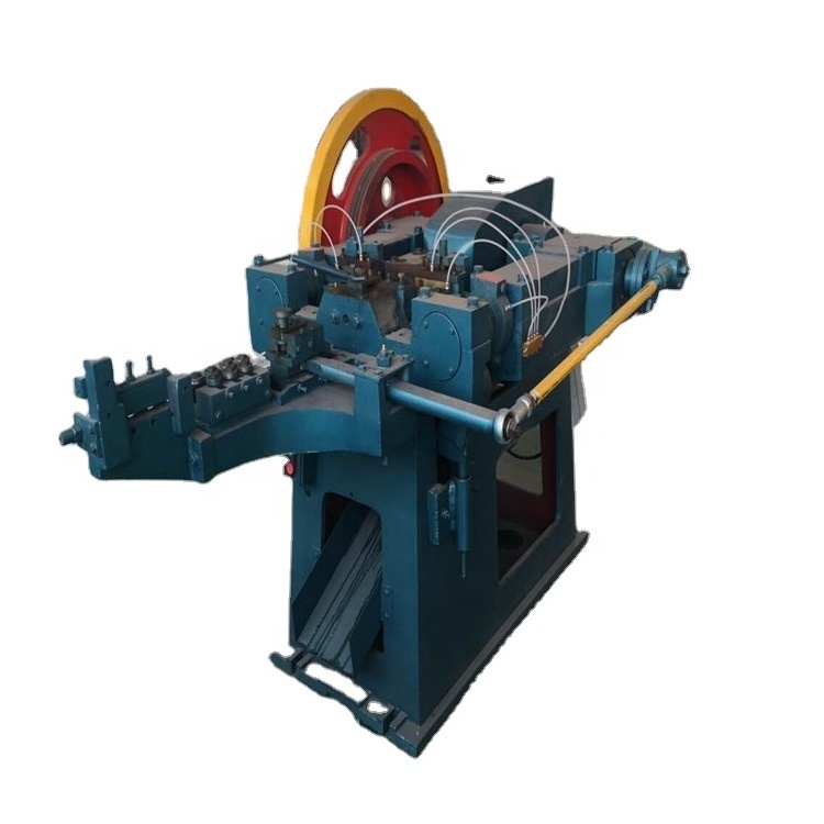 Automatic concrete steel iron nail making machine