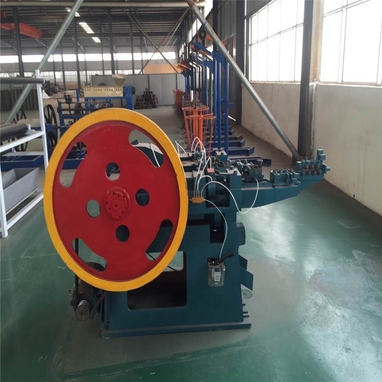 Automatic concrete steel iron nail making machine