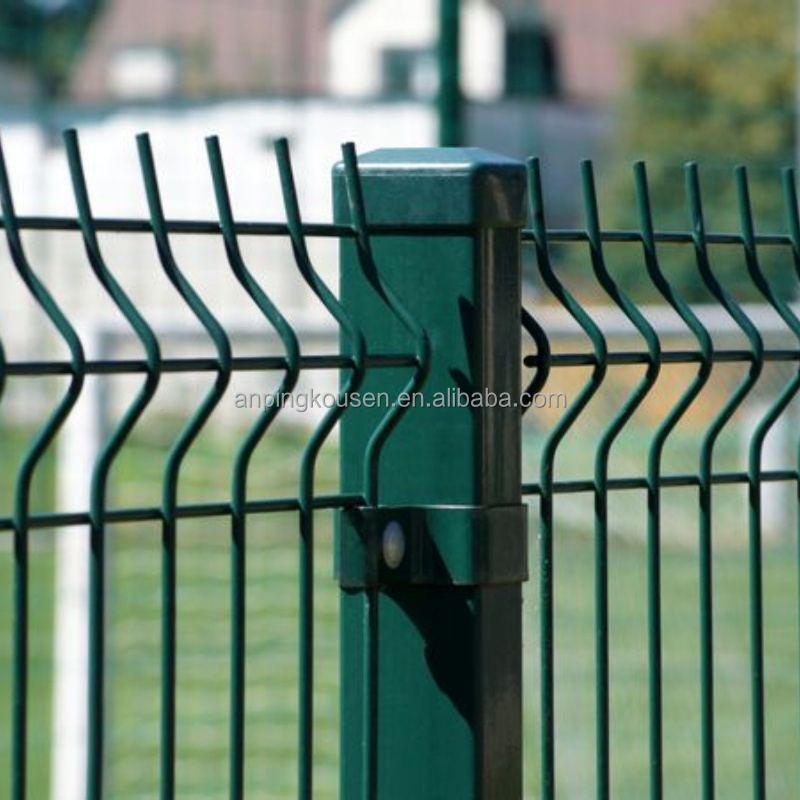 Curved Hot Dip Galvanized  Welded PVC coated Fencing Trellis 3D fences garden wire for steel fenc panel sale