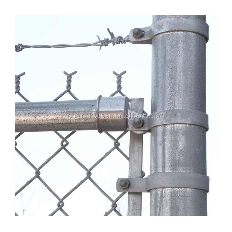 Diamond Wire Mesh netting Panels Galvanized PVC coated Industry Chain Link Fence For Sale