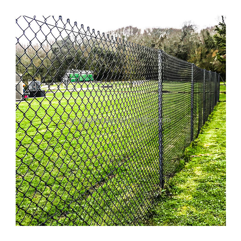 Diamond Wire Mesh netting Panels Galvanized PVC coated Industry Chain Link Fence For Sale