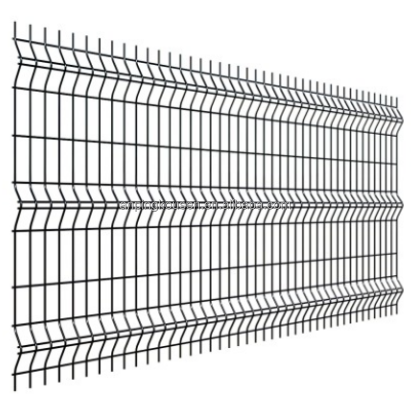 Curved Hot Dip Galvanized  Welded PVC coated Fencing Trellis 3D fences garden wire for steel fenc panel sale