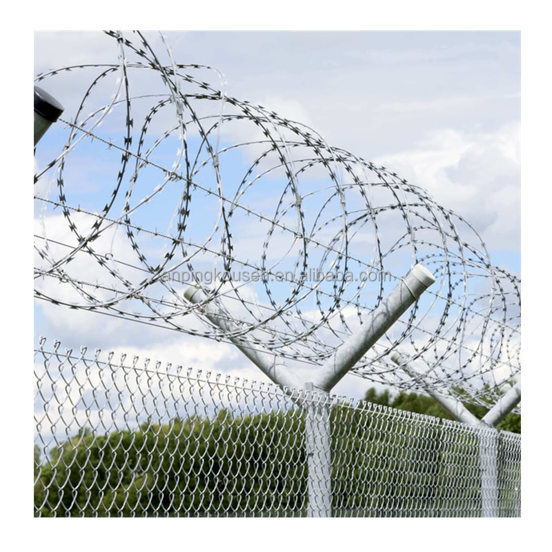 Chain Link Fence Barbed Wire Arms/Galvanized Barb Wire Extension Arms