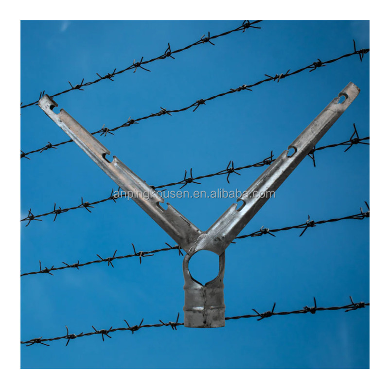 Chain Link Fence Barbed Wire Arms/Galvanized Barb Wire Extension Arms