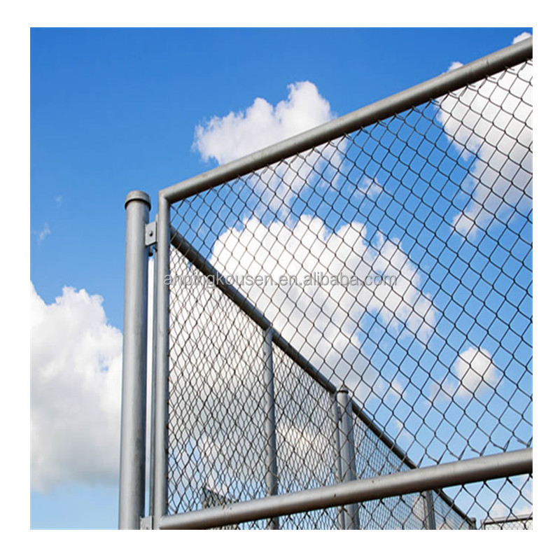 China factory sell 9 gauge chain link wire mesh fence 1 inch removable chain link fence with best price