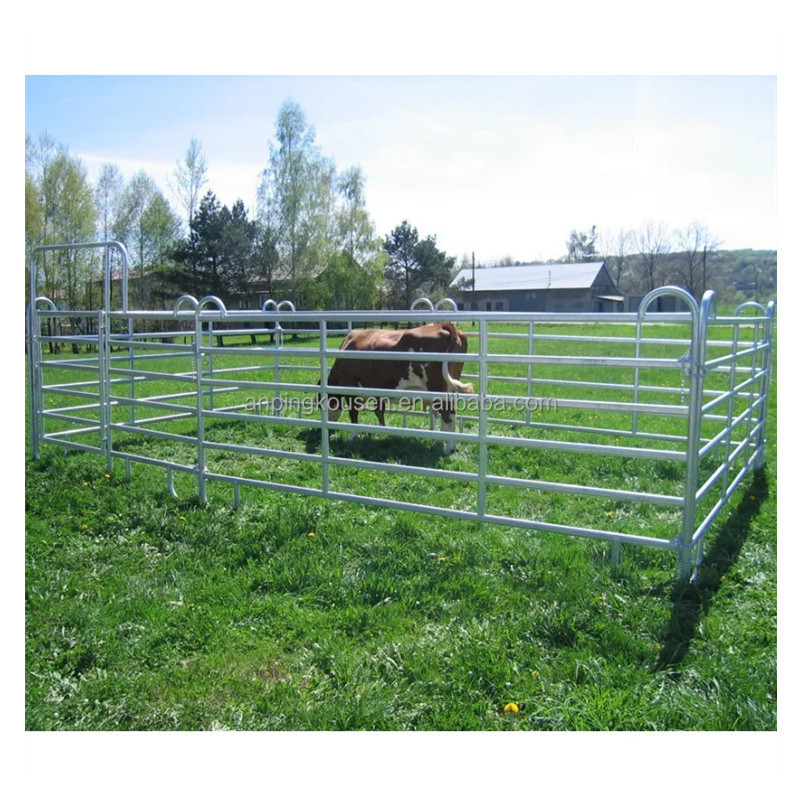 Heavy duty 12 ft Long 5 ft high used pipe horse corral panel cattle fence panel