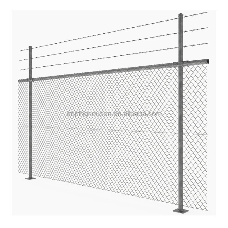 Diamond Wire Mesh netting Panels Galvanized PVC coated Industry Chain Link Fence For Sale