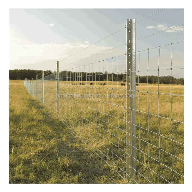 Galvanized 4ft 5ft 6ft 8ft Height Pasture Fence Goat Farming Grassland Cheap Field Fence