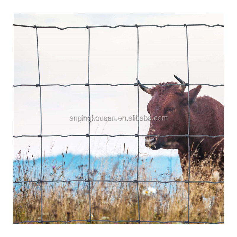 Galvanized 4ft 5ft 6ft 8ft Height Pasture Fence Goat Farming Grassland Cheap Field Fence