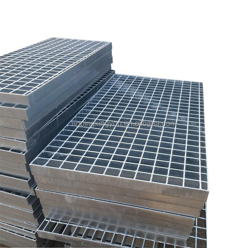 Factory customize Hot dip galvanized steel metal grating welded steel grating   stainless steel grating