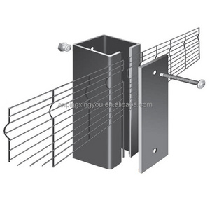 High prefab houses gates garden buildings airport security  Security fence Anti climb Clear view Vu Clearview 358 welded mesh