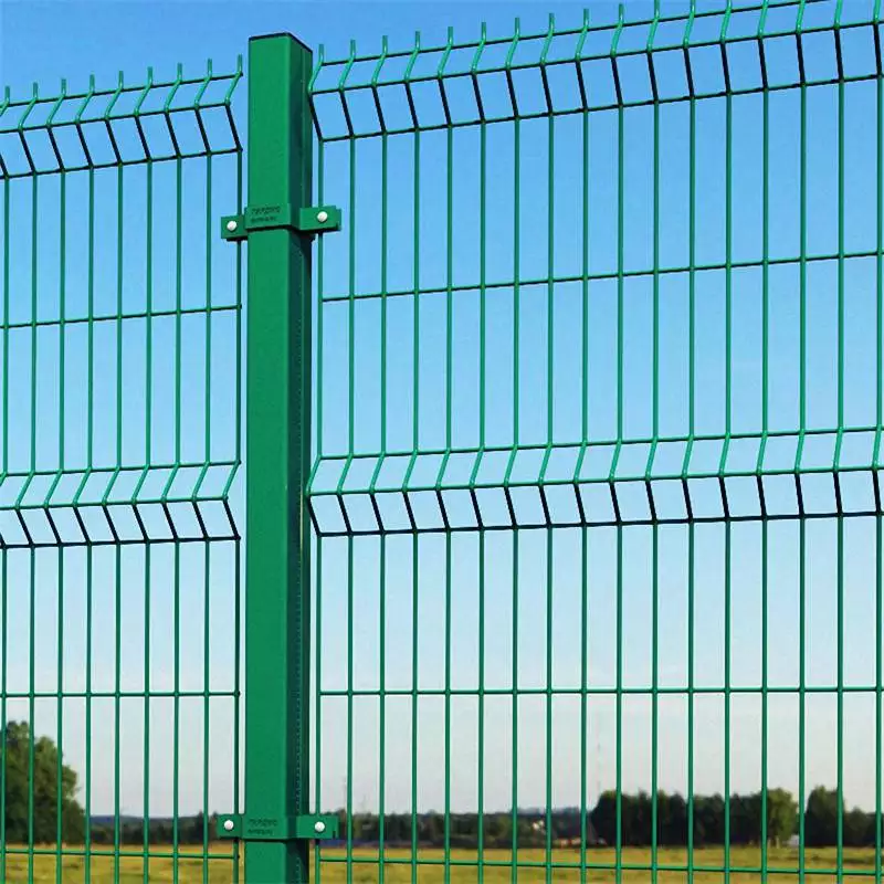 PVC coated 3D curved fence 50 * 200mm Wire mesh fence board factory garden welded mesh fence for sale