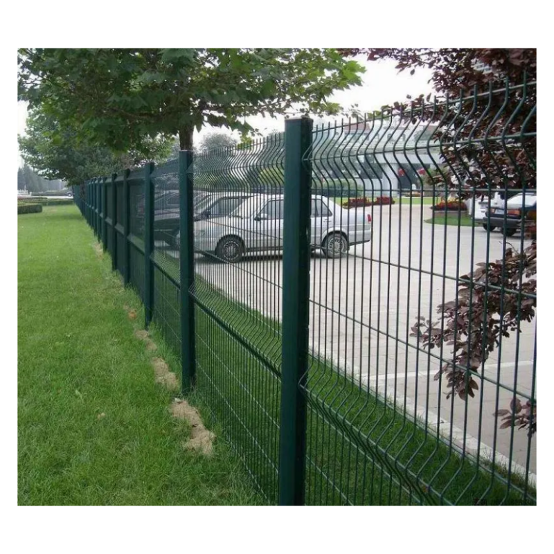 PVC coated 3D curved fence 50 * 200mm Wire mesh fence board factory garden welded mesh fence for sale