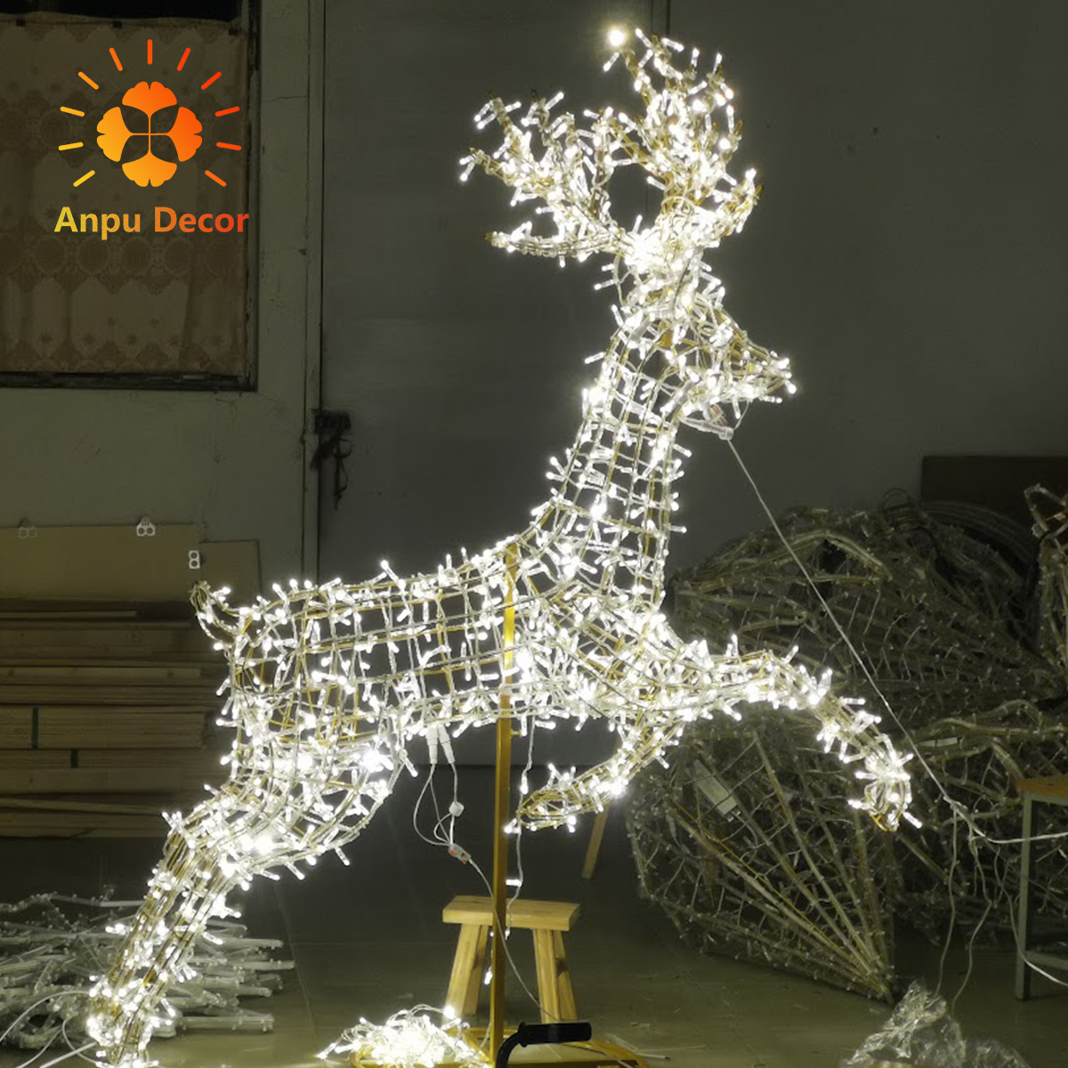 led reindeer motif light christmas lights outdoor christmas street motif light