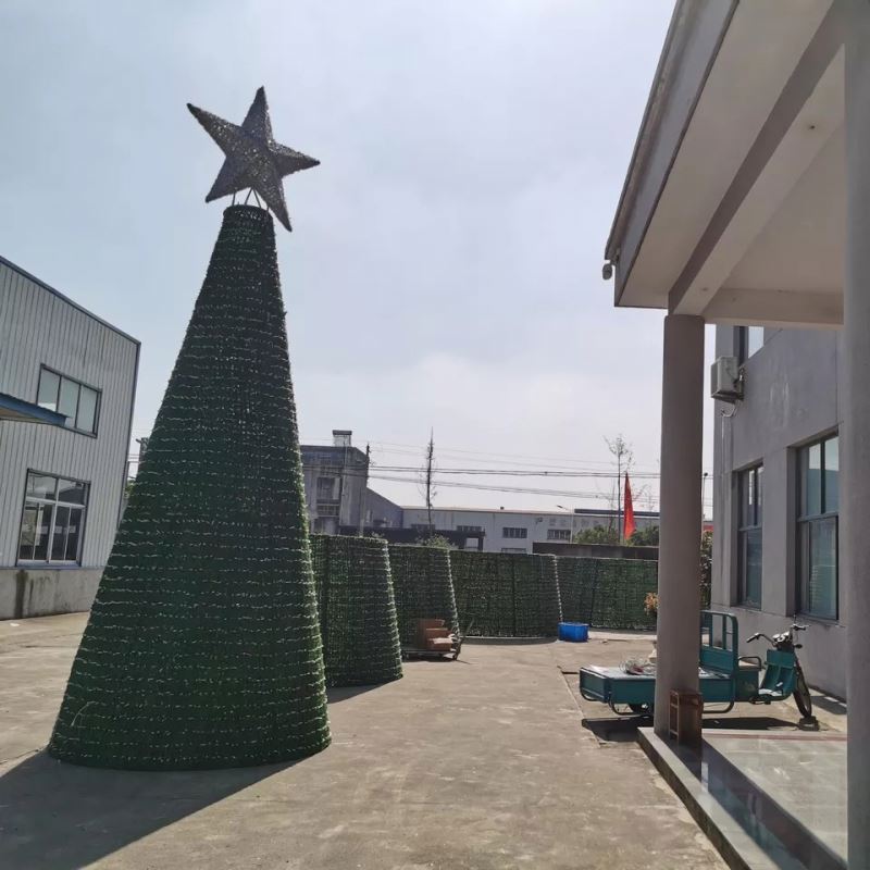 ANPU Decor Giant Commercial PVC Artificial LED 50FT Everest Lighted with Decoration Ball Giant Christmas Tree (Xmas)