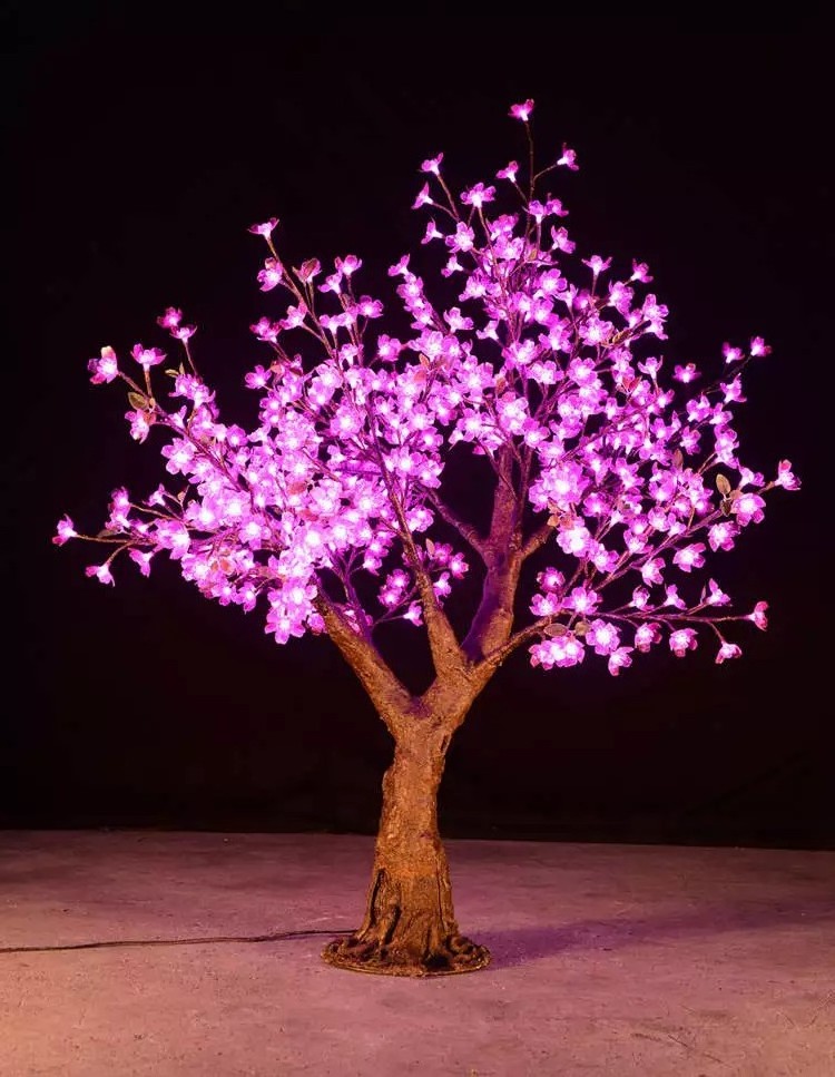 8m large Outdoor big trunk cherry tree light lamp