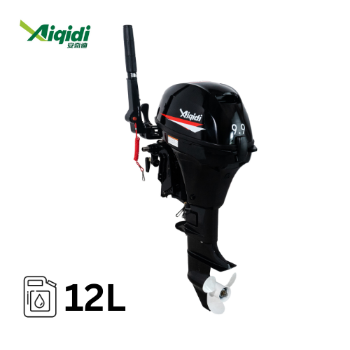 AIQIDI Customized 9.9HP 4-Stroke Marine Engines Electric Starter Remote/Front Operation Long Shaft Outboard Motors