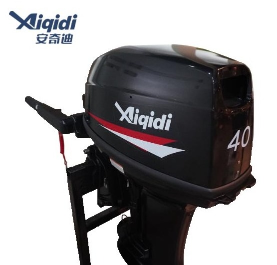 Customized Outboard Motor T40 AIQIDI Electric Starter 2 Stroke 40HP Boat Engines with Tiller/Remote Control