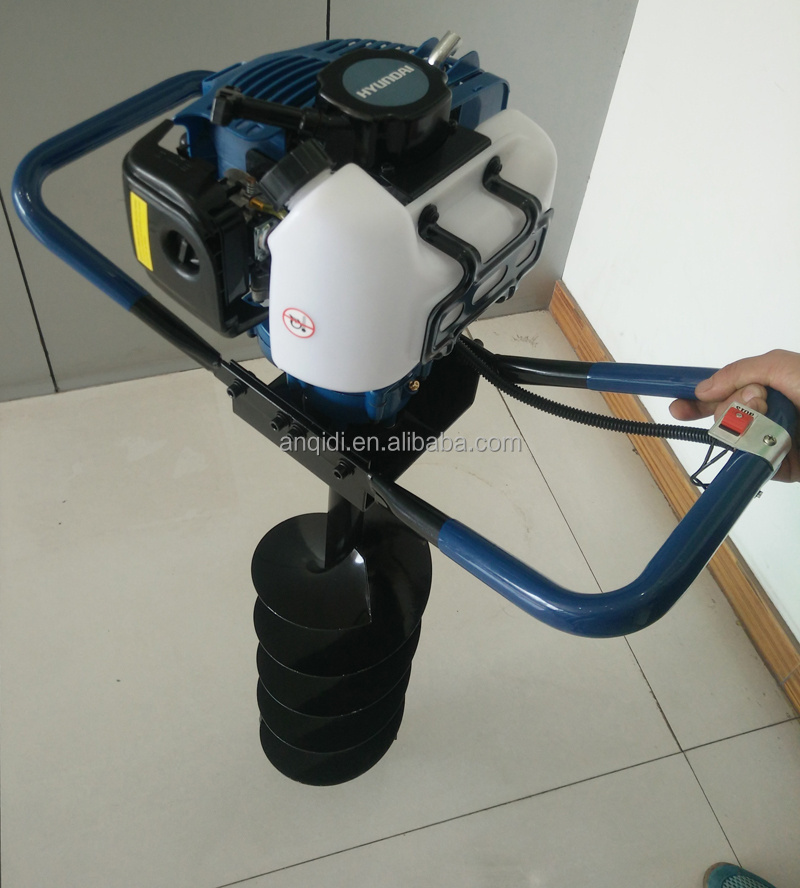 New 52cc gasoline earth auger or single Tree planting digging machine or gasoline post hole digger with CE