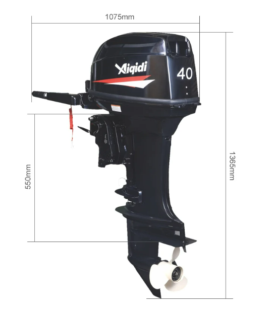 Outboard Motor 40HP 2 Stroke AIQIDI Rear/Forward Control with CE Certificates Sailing Boat Engine Outboard