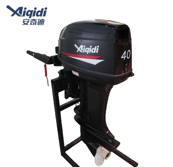 Customized Outboard Motor T40 AIQIDI Electric Starter 2 Stroke 40HP Boat Engines with Tiller/Remote Control