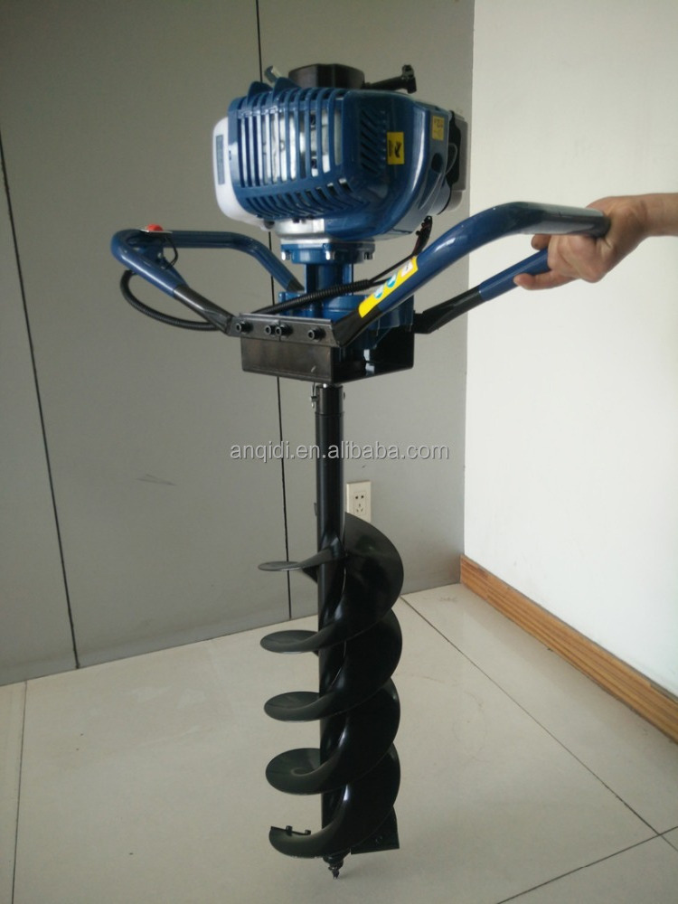 New 52cc gasoline earth auger or single Tree planting digging machine or gasoline post hole digger with CE