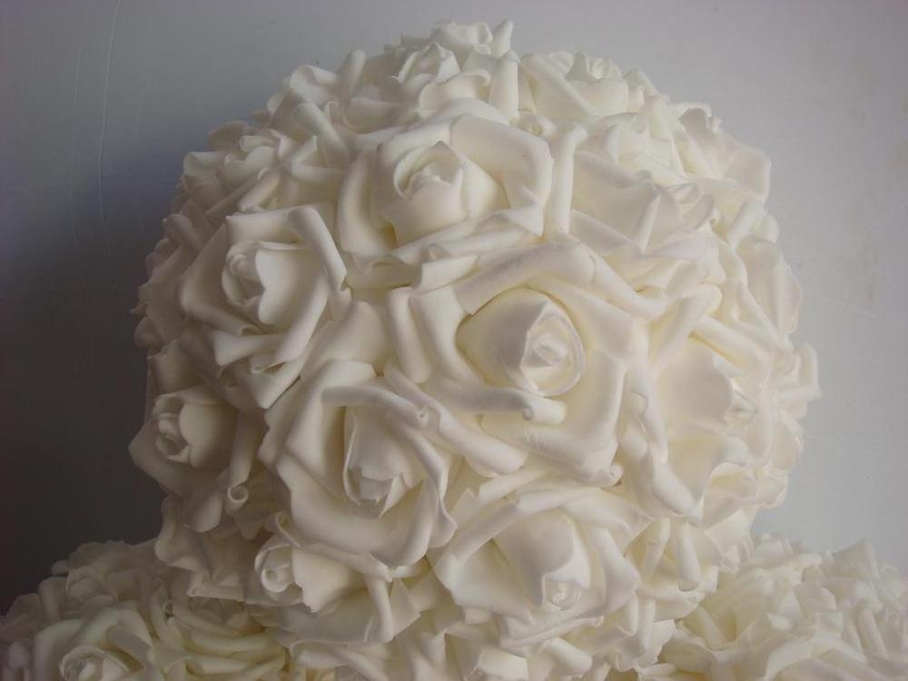 8 Inch Foam Rose Flower Ball for Wedding Decoration Centerpieces