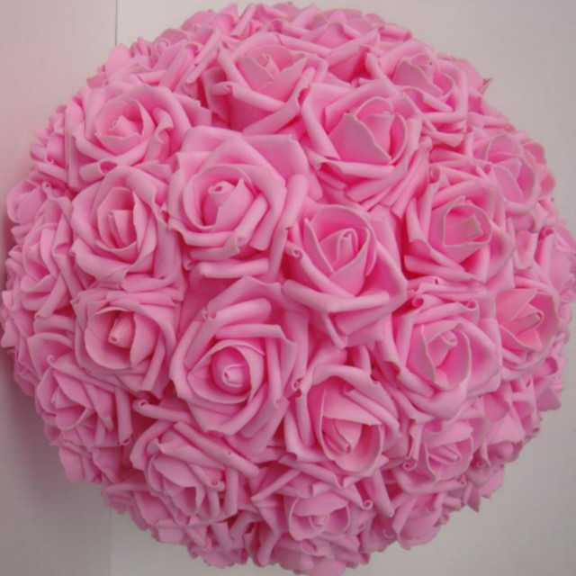 8 Inch Foam Rose Flower Ball for Wedding Decoration Centerpieces