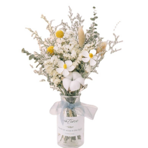 Small Dried Flowers Arrangement Bouquet Bud Vase Bottles flowers for Wedding decoration