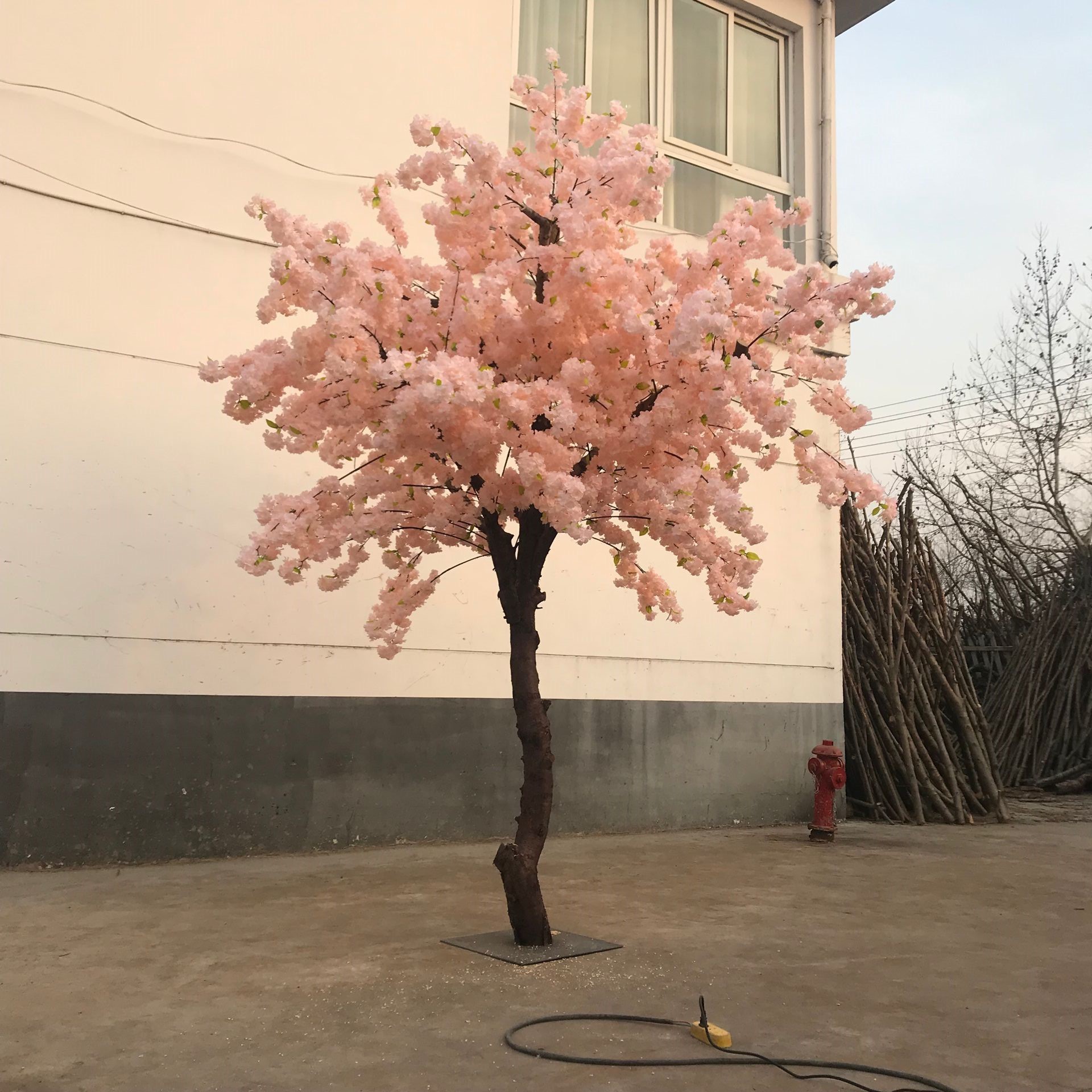 Home Wedding Decoration Table Centerpieces 7ft 8ft White Pink Sakura Flower Artificial Cherry Blossom Tree